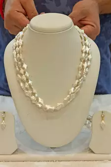 Multicolor pearl necklace-sets