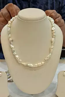 Multicolor pearl necklace-sets