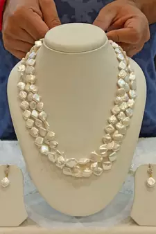 Multicolor pearl necklace-sets