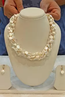 Multicolor pearl necklace-sets