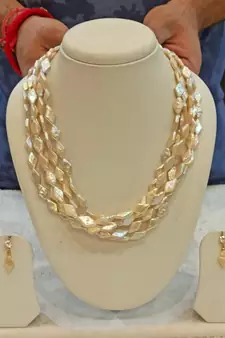 Multicolor pearl necklace-sets