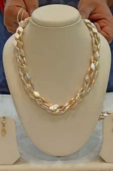 Multicolor pearl necklace-sets