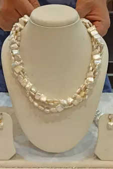 Multicolor pearl necklace-sets