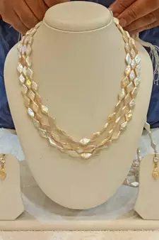 Multicolor pearl necklace-sets