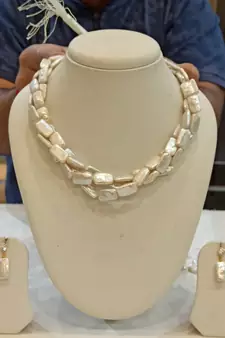 Multicolor pearl necklace-sets