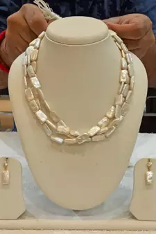 Multicolor pearl necklace-sets
