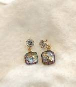 Multicolor pearl earrings