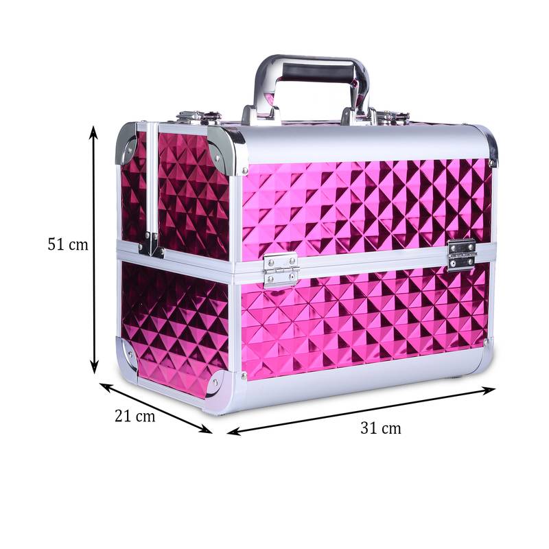 NFI essentials Cosmetic Box Makeup Bag Vanity Kit Travel Organiser Big Box