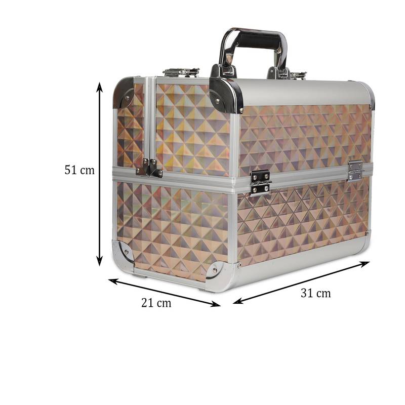 NFI essentials Cosmetic Box Makeup Bag Vanity Kit Travel Organiser Big Box