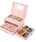 NFI essentials Jewellery Organiser Box Makeup Bag Vanity Kit Travel Organiser Big Box