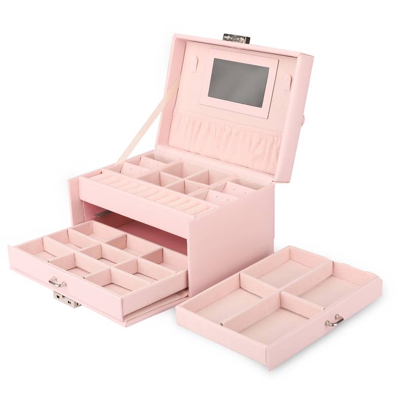 NFI essentials Jewellery Organiser Box Makeup Bag Vanity Kit Travel Organiser Big Box