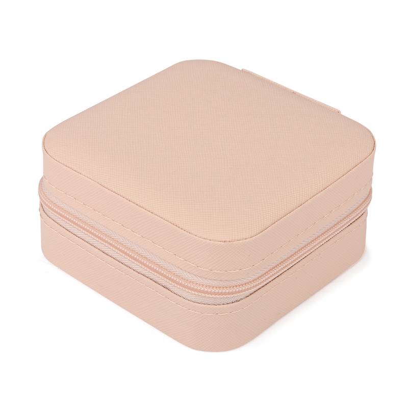 NFI essentials PU Leather Travel Jewellery Storage Box