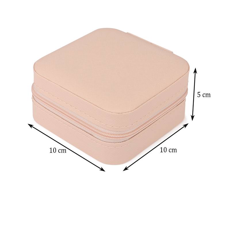 NFI essentials PU Leather Travel Jewellery Storage Box