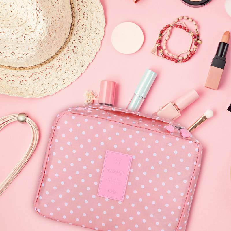 NFI essentials Multifunctional Cosmetic Bag with Hook for Travel, Make up Organiser Storage, Cosmetic Pouch