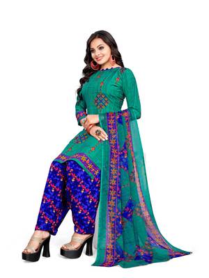 Multicolor printed crepe salwar 3