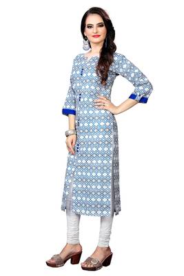 Fashionfricks Latest Multicolor Digital printed Kurti 3