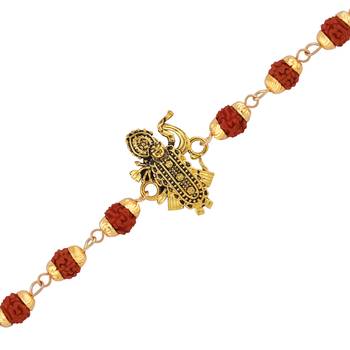 Bracelet  Rudraksh "Shreenathji " For Mens And Boys 2