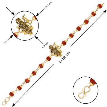 Bracelet  Rudraksh "Shreenathji " For Mens And Boys 4