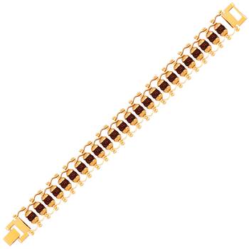 Designe Gold Plated Beads Rudraksha Bracelet  For Boys Men 3