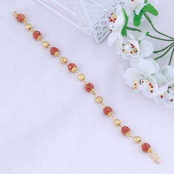 Gold Plated Beads Delicated Bracelet  For Boys Men 1