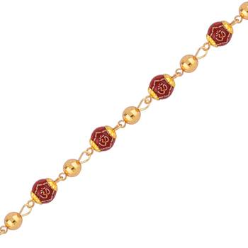 Gold Plated Beads Delicated Bracelet  For Boys Men 2