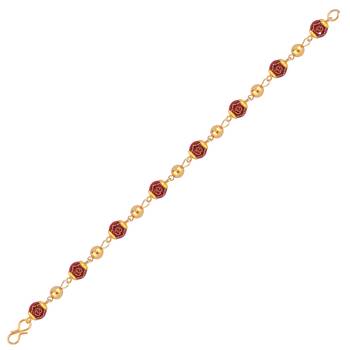 Gold Plated Beads Delicated Bracelet  For Boys Men 3
