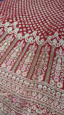 Exclusive Heavy Bridal Hand Work  TOUCH UP LEHNGA 3
