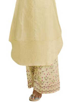 Cream embroidered tissue ethnic-kurtis 3