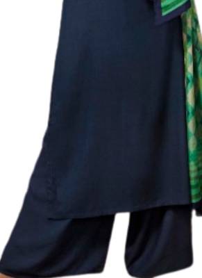 Blue embroidered rayon ethnic-kurtis 3