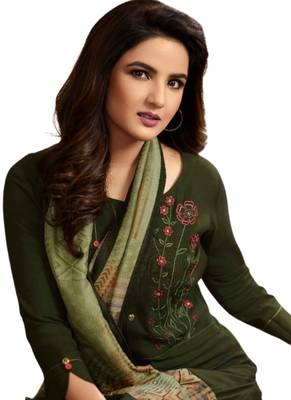 Green embroidered rayon ethnic-kurtis 2