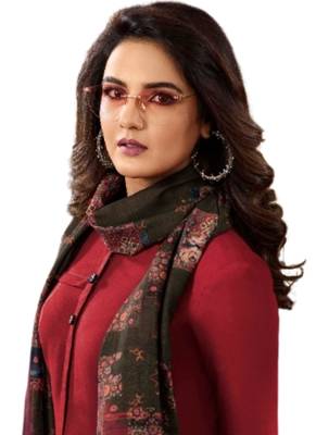 Maroon embroidered rayon ethnic-kurtis 2