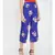 Bright Blue Floral Flared Pant