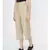 Not So Basic Beige Linen Blend Pant