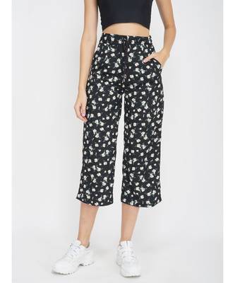 White Flower Flared Pant 1