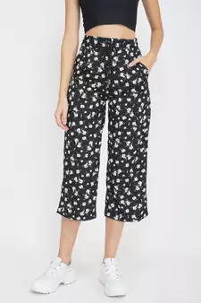 White Flower Flared Pant
