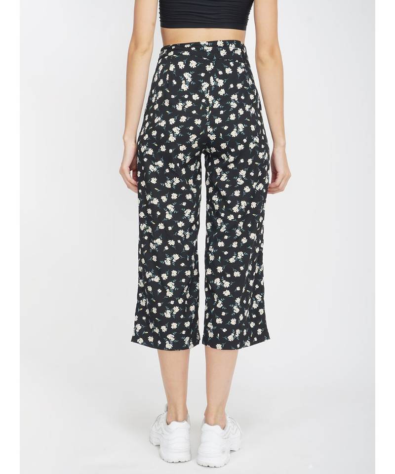 White Flower Flared Pant