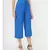 Solid Cobalt Blue Linen Blend Pant