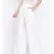Solid white  casual women pant