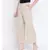 Groovy Neutral beige elasticated women Linen pants