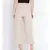 Groovy Neutral beige elasticated women Linen pants