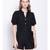 Charcoal Black Women's Linen Blend Playsuit