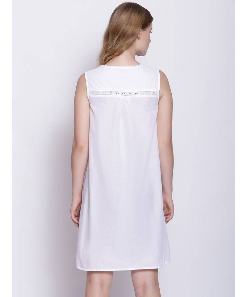 Oxolloxo pearly white pretty up nightwear Dress