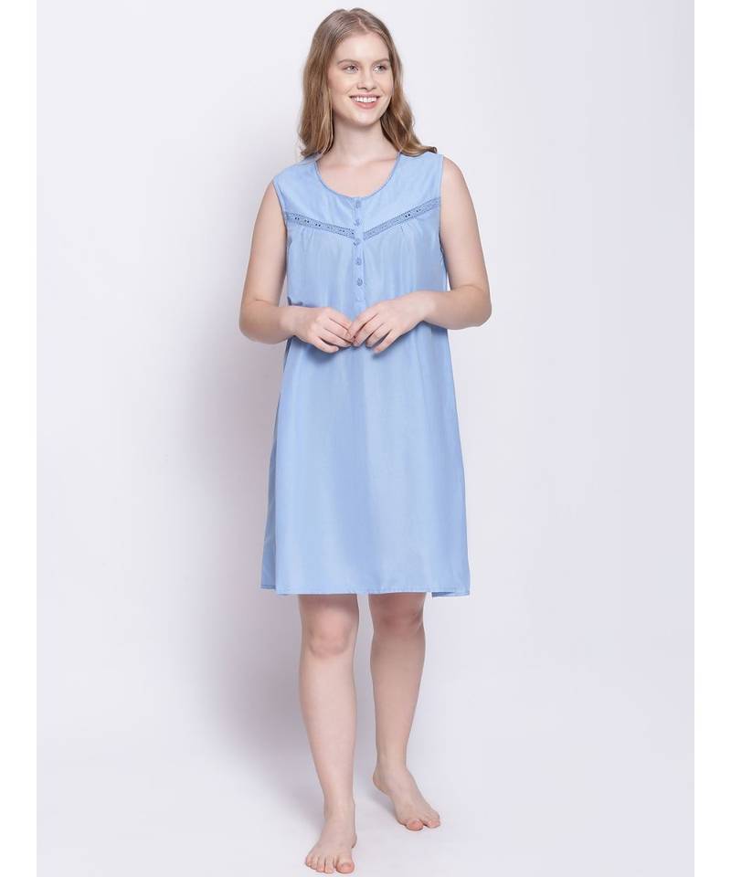 oxolloxo gleam glimmer indigo blue nightwear Dress