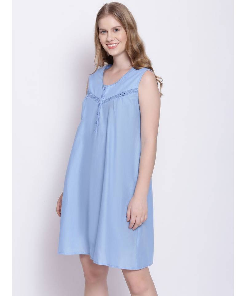 oxolloxo gleam glimmer indigo blue nightwear Dress