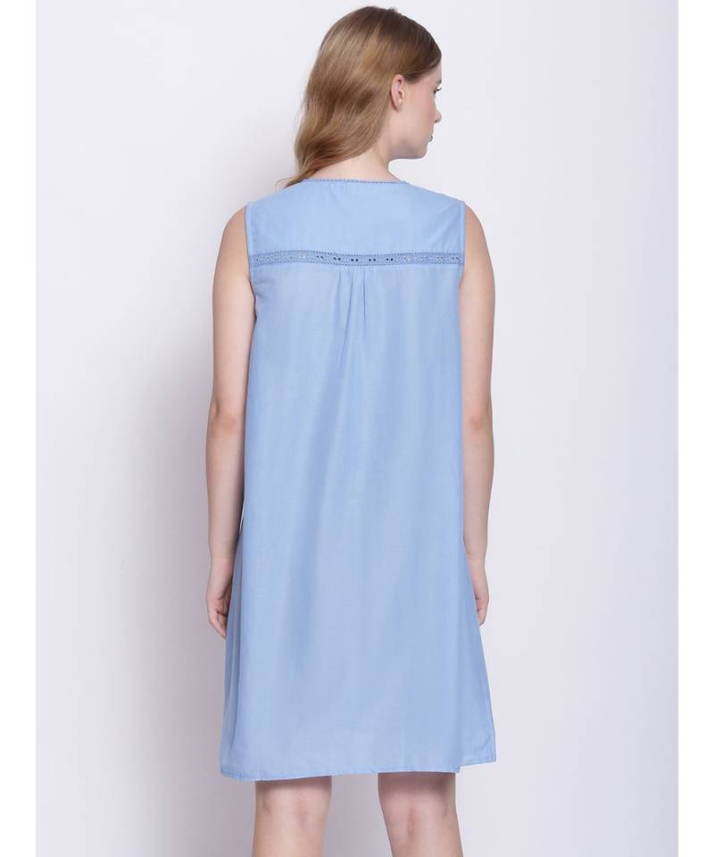 oxolloxo gleam glimmer indigo blue nightwear Dress