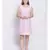 Sweet Galce Salmon pink lace design nightwear Dress