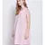 Sweet Galce Salmon pink lace design nightwear Dress