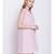 Sweet Galce Salmon pink lace design nightwear Dress