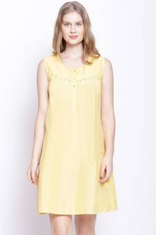 Blond lemon modern lace design nightwear dress