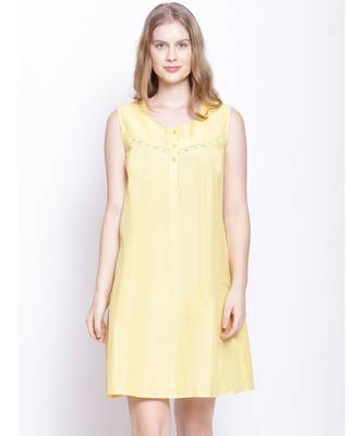 Blond lemon modern lace design nightwear dress 1